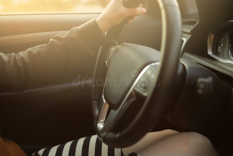 Car Drivers Short Skirts Pantyhose
