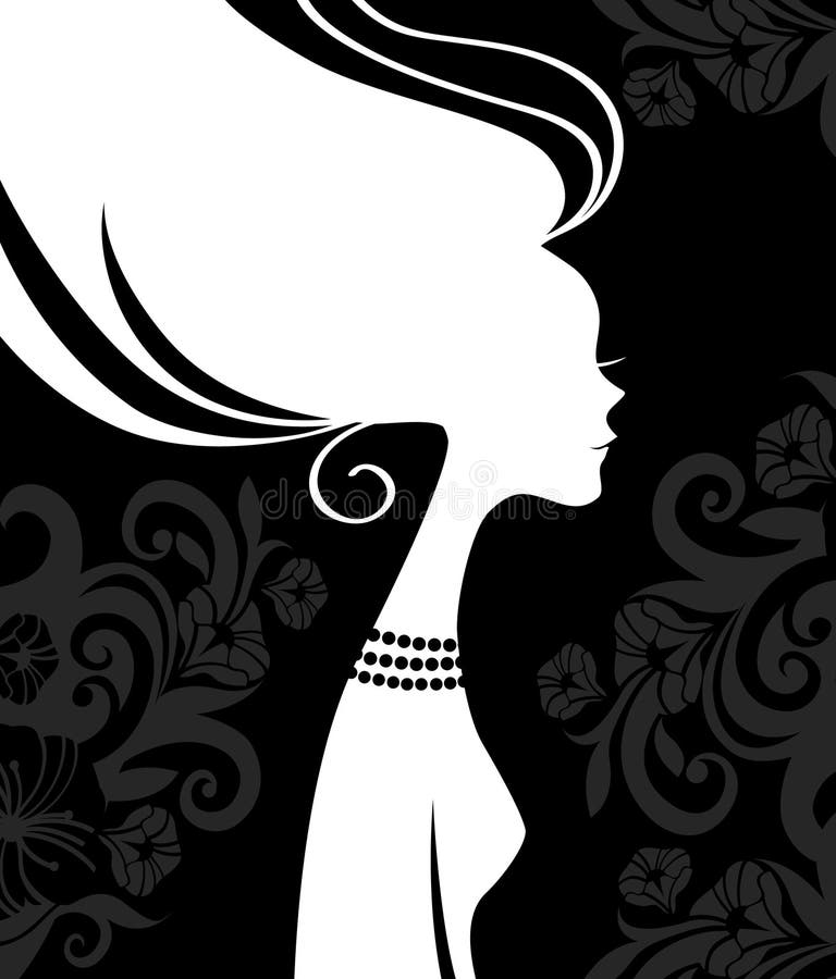 Woman Face Silhouette in Backlight. Low Key Stock Vector - Illustration of  advertisement, elegance: 111582564