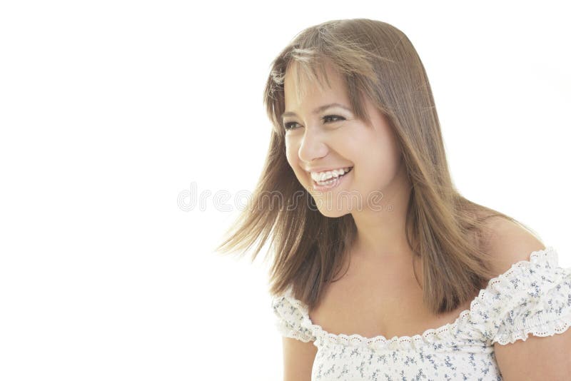 Beautiful woman smiling