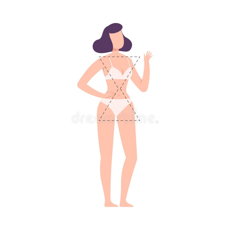 Beautiful Woman in Underwear, Faceless Female Hourglass Body Shape Flat  Style Vector Illustration Stock Vector - Illustration of people, hourglass:  186970573