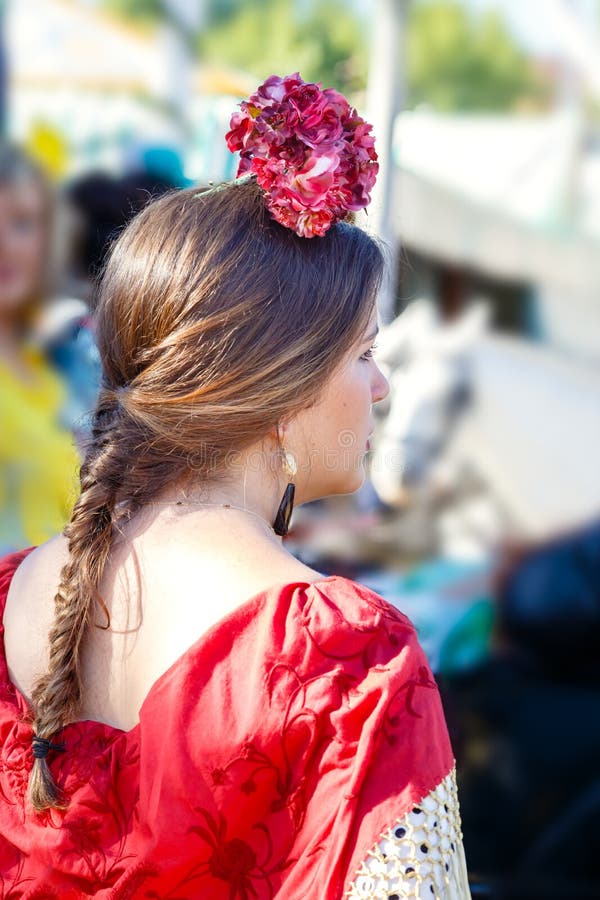 Beautiful Fashion Women Wearing Flamenco Dress. Spanish Folklore Editorial  Photography - Image of clothing, dress: 92958162
