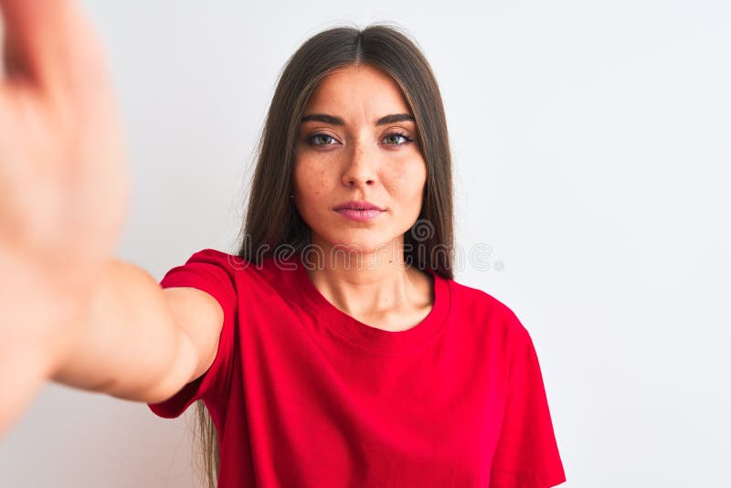 Woman With Teal Hair Wearing Red Supreme Shirt Grab by Person · Free Stock  Photo