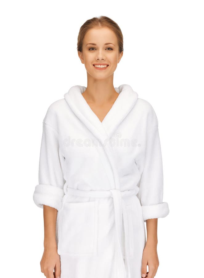 White bathrobe stock image. Image of bathrobe, body, healthy 40711519