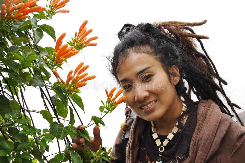 Beautiful Women Hair Flower Dreadlock