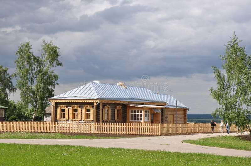 Beautiful Wooden House stock photo
