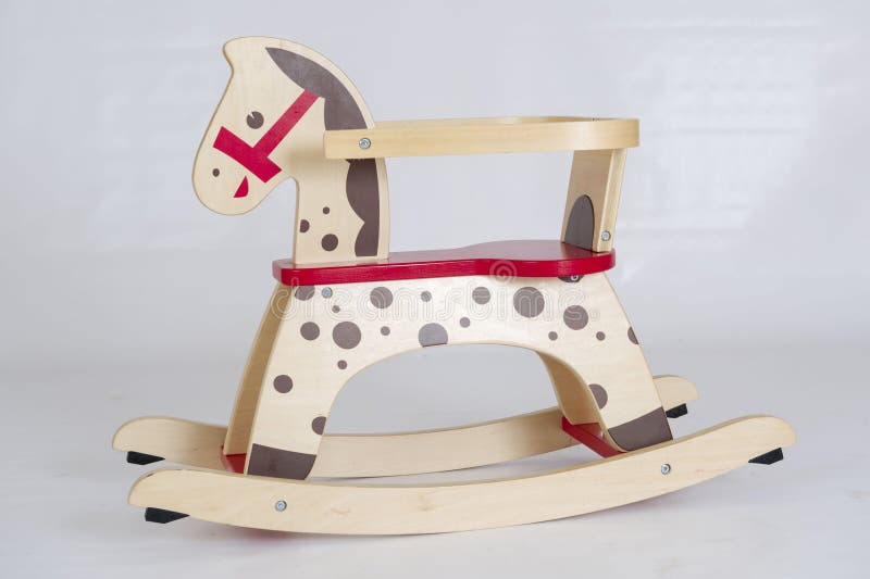 Beautiful wooden rocking horse