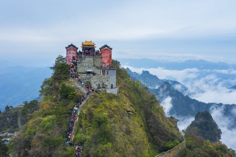 Wudang Mountain , a Famous Taoist Holy Land in China Stock Photo ...