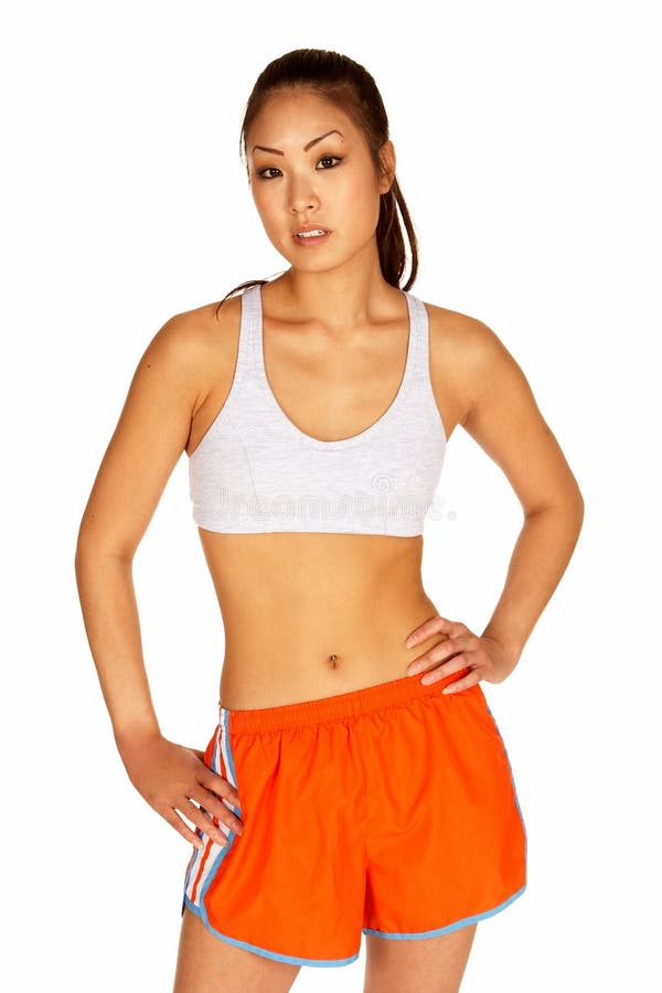girl with sports bra