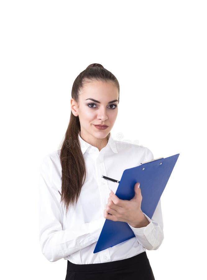 Beautiful young businesswoman writing royalty free stock photos Beautiful young businesswoman writing royalty free stock photos