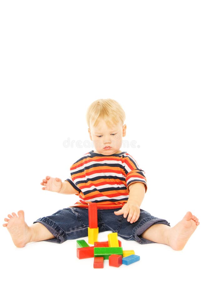 Beautiful young child playing