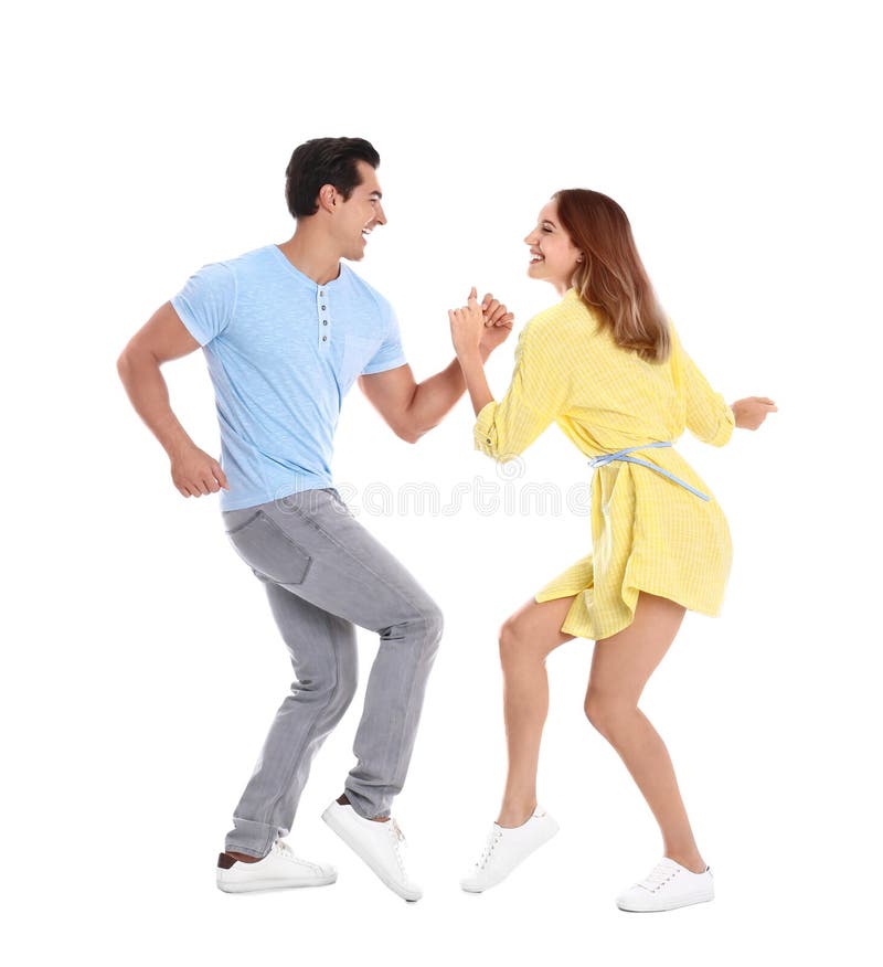 Beautiful young couple dancing on background royalty free stock image Beautiful young couple dancing on background royalty free stock image