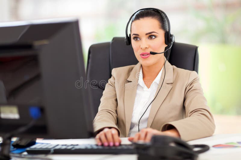 Call center operator royalty free stock photography Call center operator royalty free stock photography