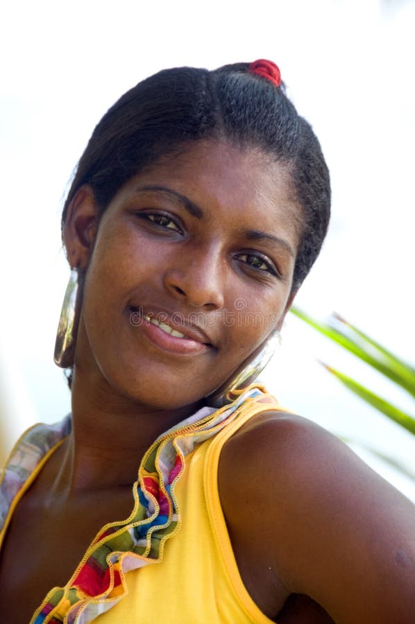 Beautiful Young Nicaraguan Woman Smiling Stock Image - Image of pretty