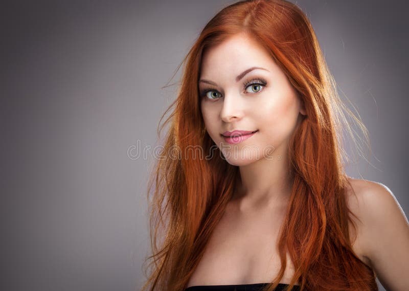 Фотобанк Лори рыжая девушка. Young redheads
