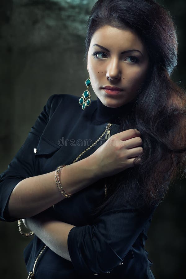 Beautiful Gipsy Woman Stock Image Image Of Irresistible 25679033