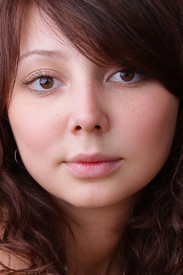 Beautiful young woman face royalty free stock photography Beautiful young woman face royalty free stock photography