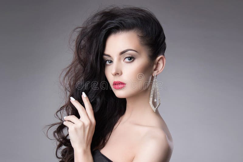 Beautiful Woman,snake,jewelry,make-up Stock Image - Image of model ...