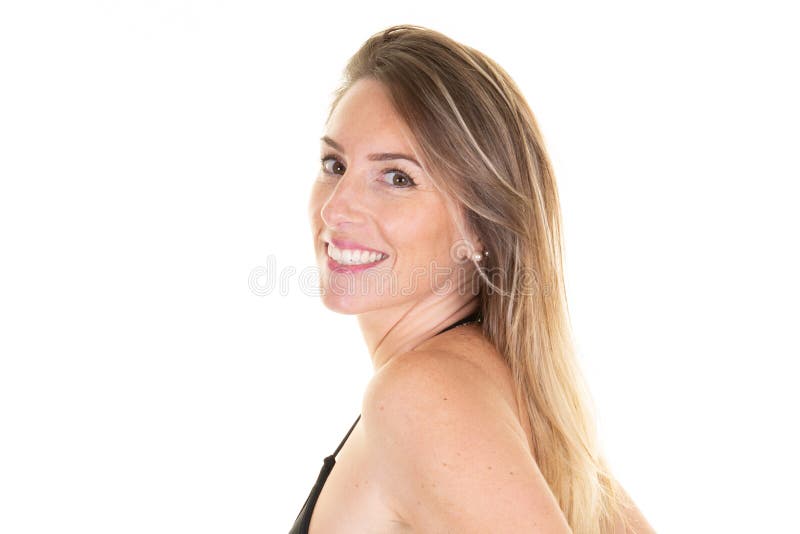 Blonde woman with long hair in a fashionable outfit - wide 3