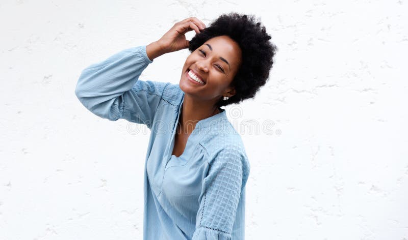 Beautiful young woman looking happy stock photos Beautiful young woman looking happy stock photos