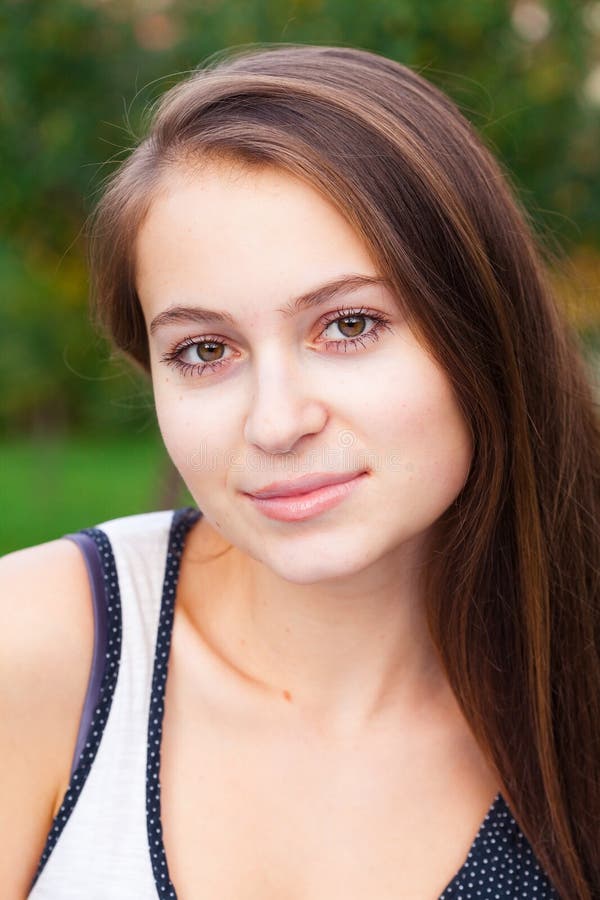 Beautiful Young Woman Outdoor Stock Image - Image of close, human: 19334591