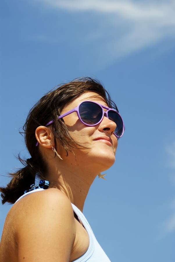 Beautiful young woman smiling