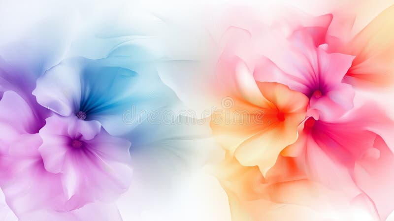 A Beautifully Colorful Abstract Floral Background Design for Your Projects stock image