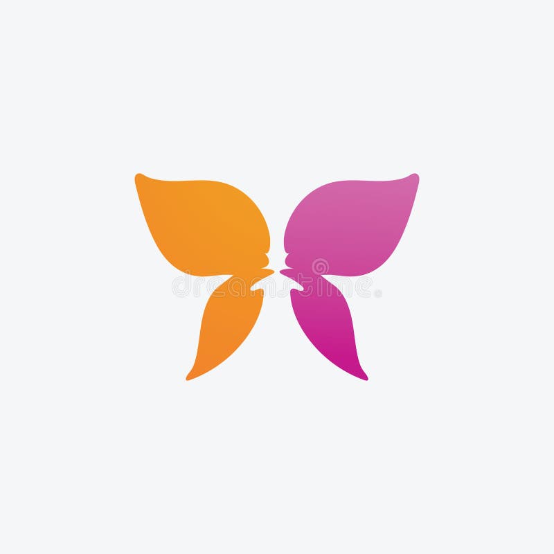 Beauty Butterfly-ikondesign vektor illustrationer