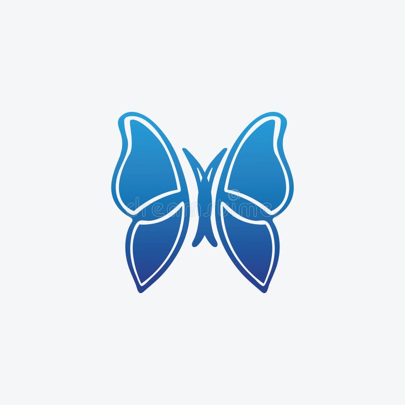 Beauty Butterfly-ikondesign royaltyfri illustrationer
