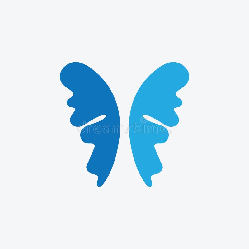 Beauty Butterfly-ikondesign stock illustrationer