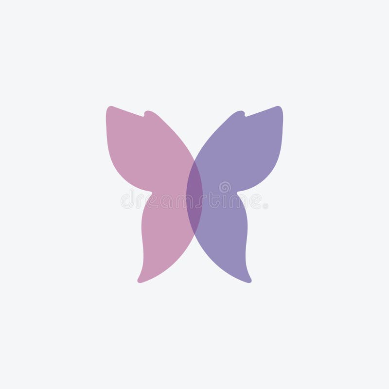 Beauty Butterfly-ikondesign royaltyfri illustrationer