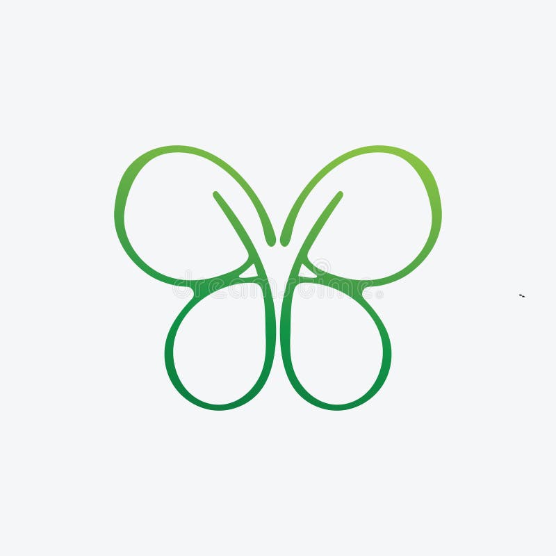 Beauty Butterfly-ikondesign royaltyfri illustrationer