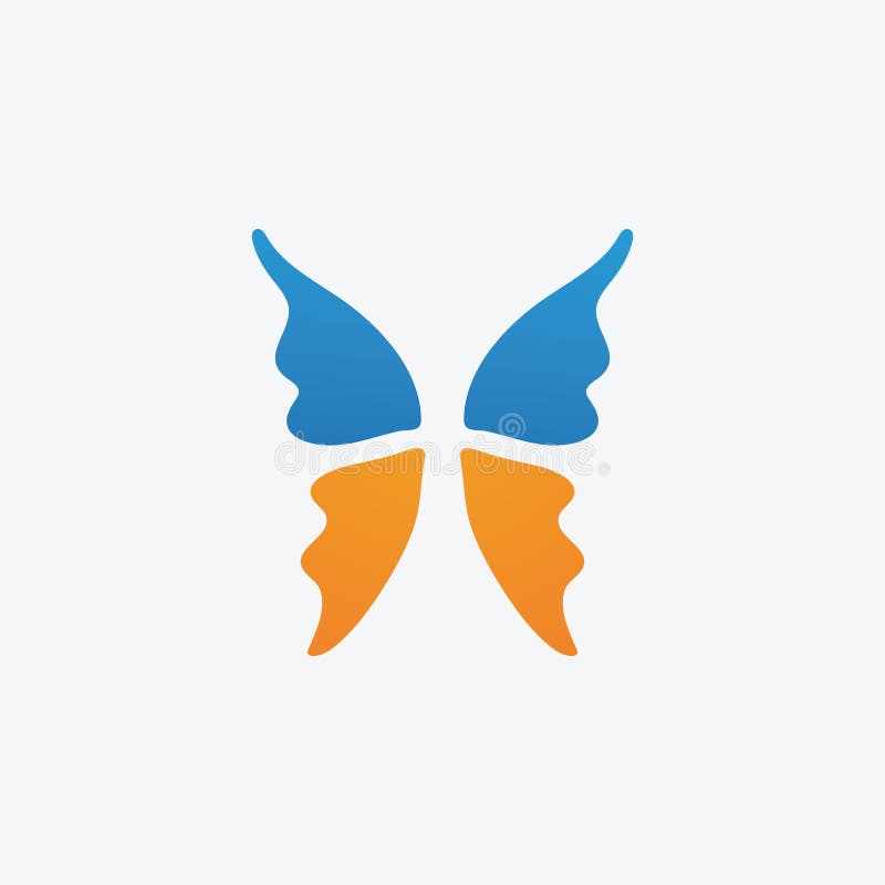 Beauty Butterfly-ikondesign stock illustrationer