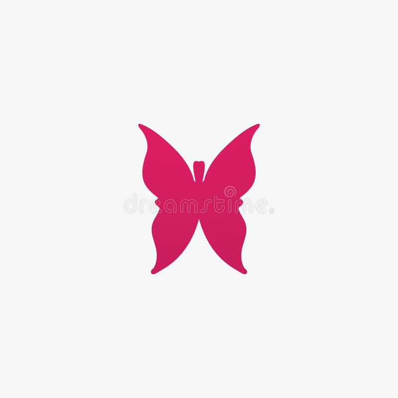 Beauty Butterfly-ikondesign royaltyfri illustrationer