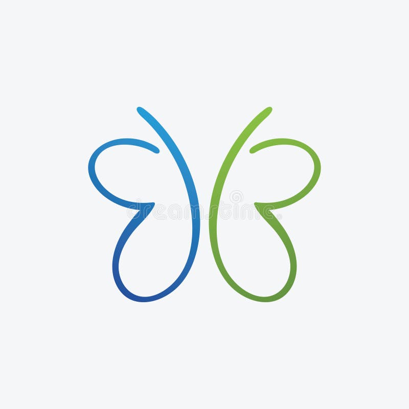 Beauty Butterfly-ikondesign vektor illustrationer