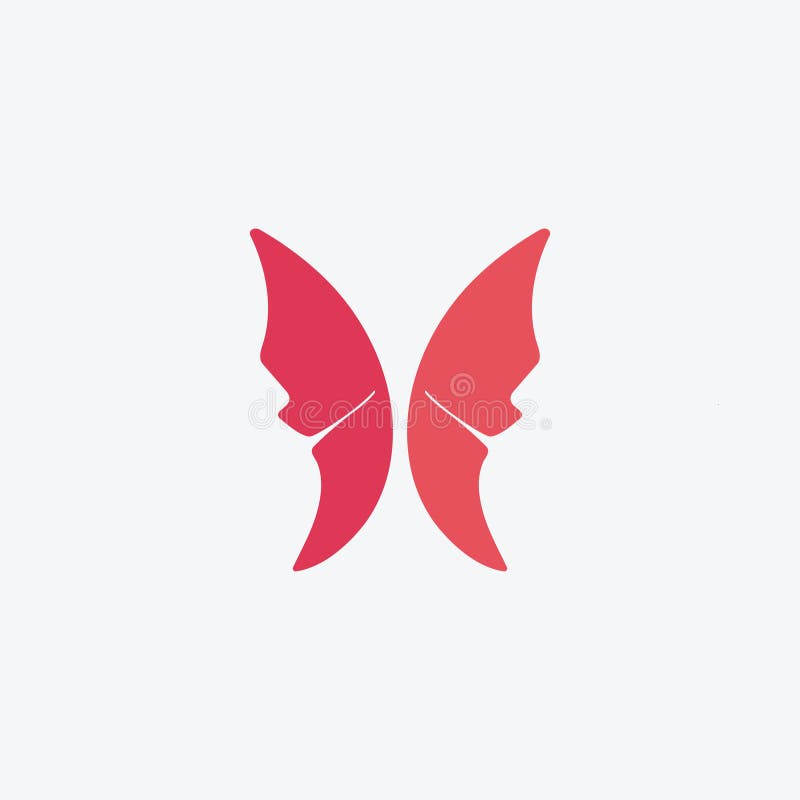Beauty Butterfly-ikondesign stock illustrationer