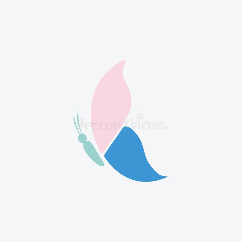 Beauty Butterfly-ikondesign royaltyfri illustrationer