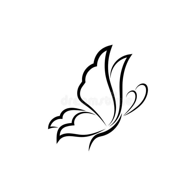 Beauty Butterfly-ikondesign vektor illustrationer