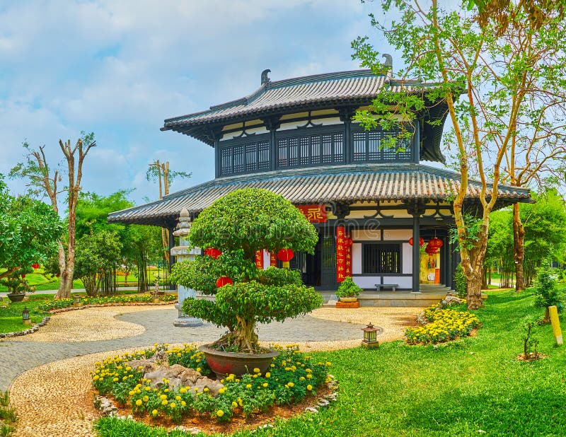 The beauty of Chinese garden, Rajapruek park, Chiang Mai, Thailand