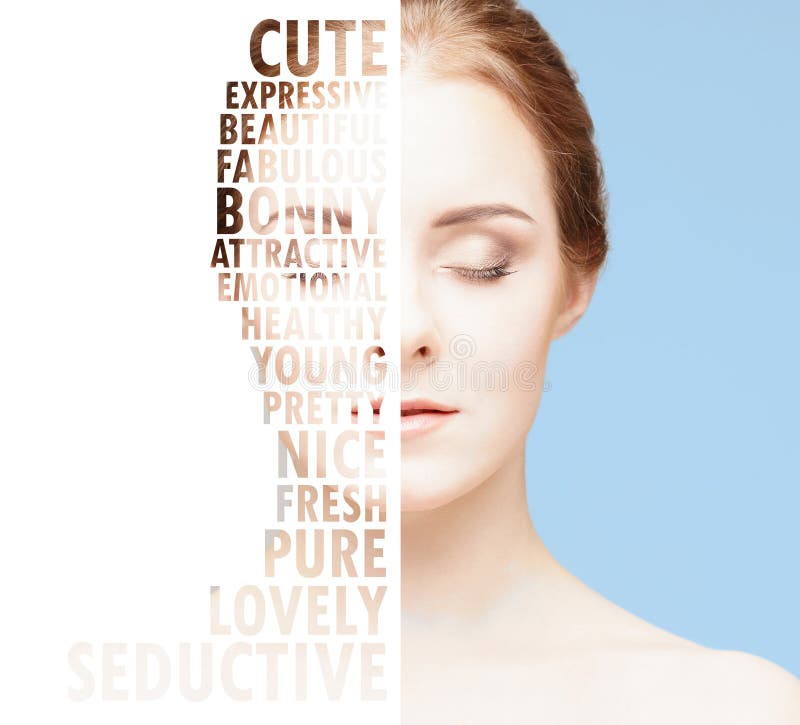 Beauty close-up portrait of beautiful, fresh and healthy girl. Human face isolated on white. stock images Beauty close-up portrait of beautiful, fresh and healthy girl. Human face isolated on white. stock images