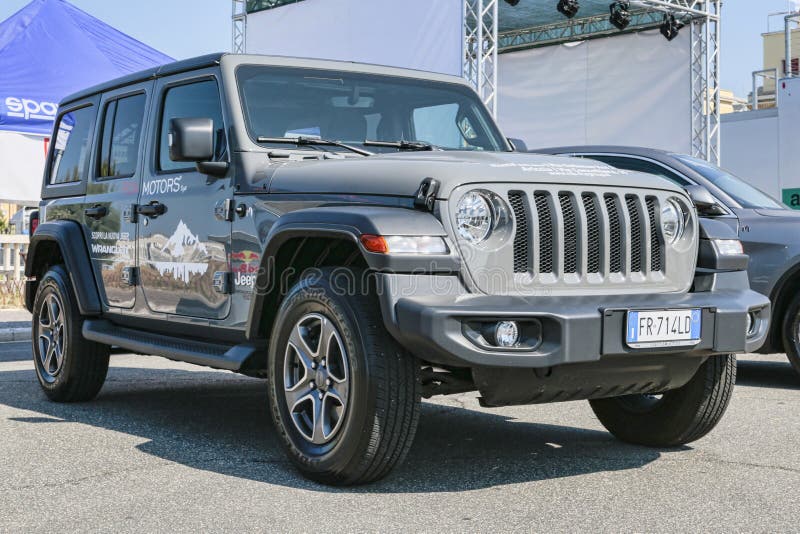 The beauty design of American off-road vehicle Jeep Wrangler from Jeep automaker