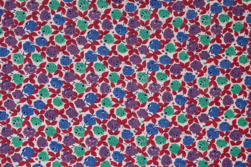 Beauty fabric with roses stock image