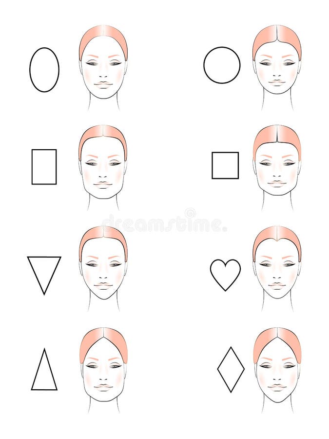 Beauty and Fashion, Female Face Stock Vector - Illustration of collection,  material: 170398452