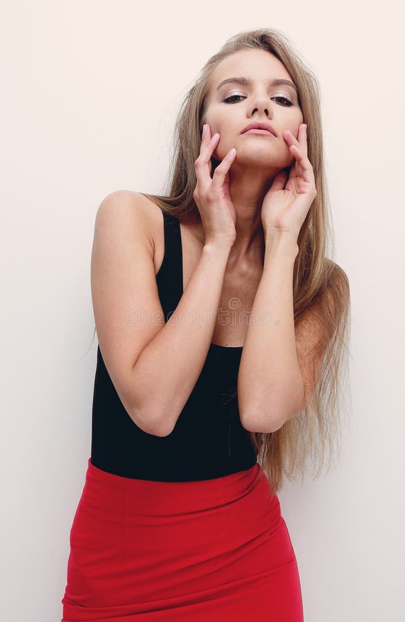 Girl Model Posing for the Camera Stock Photo - Image of face, glamour ...