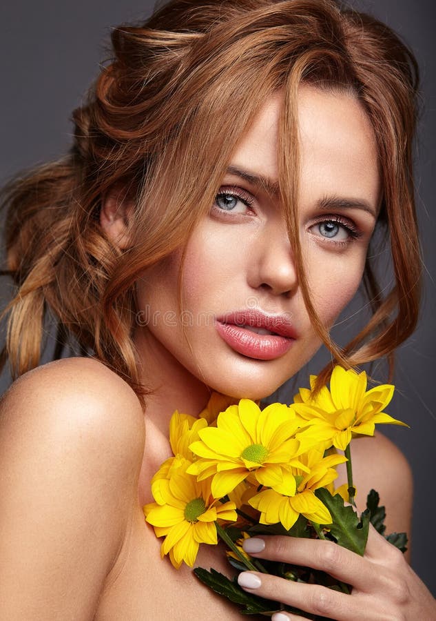 Young model with natural makeup and perfect skin stock images Young model with natural makeup and perfect skin stock images