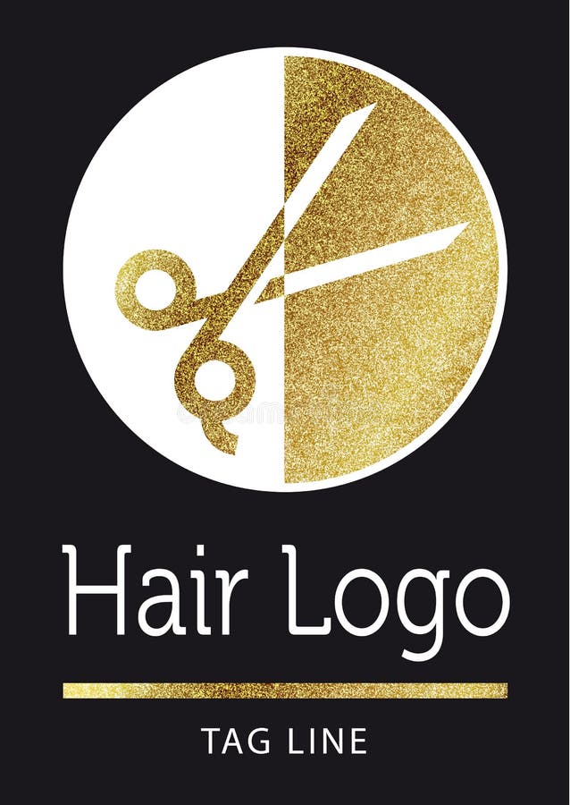 Golden glitter scissors - Hair dresser stylist Metal Ornament
