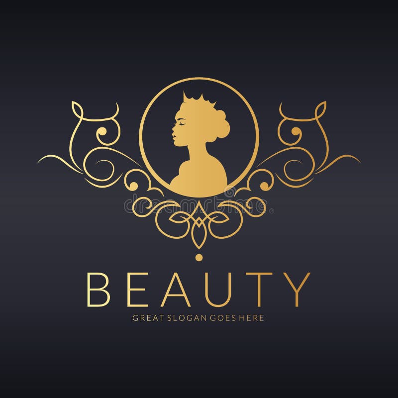 Beauty Logo Vector Logo Design For Beauty Salon Hair Salon Cosmetic Stock Vector Illustration Of Cosmetic Shop
