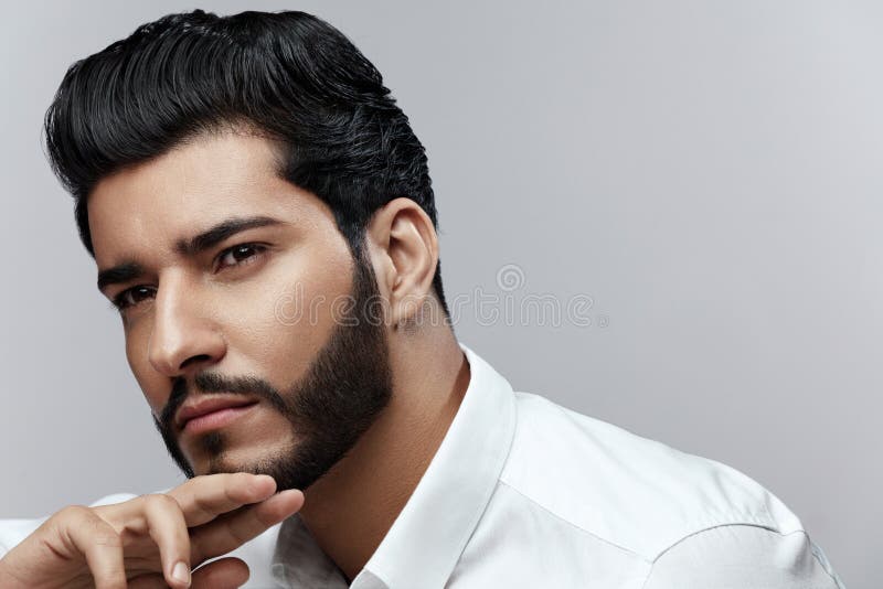 Beauty. Man with Hair Style and Beard Portrait Stock Photo - Image of masculine, care: 125031822 Beauty. Man with Hair Style and Beard Portrait Stock Photo - Image of masculine, care: 125031822