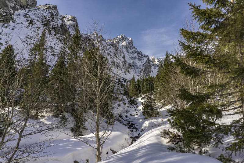 Krásy přírody na Slovensku. Malá Studená dolina. Tatry.