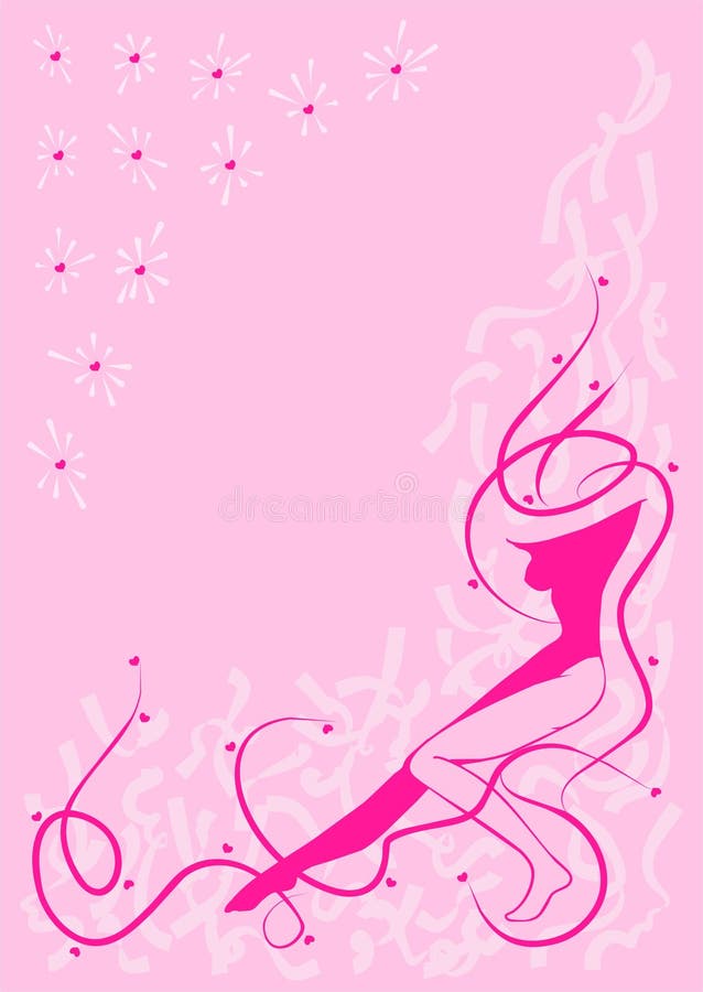 Beauty pink background