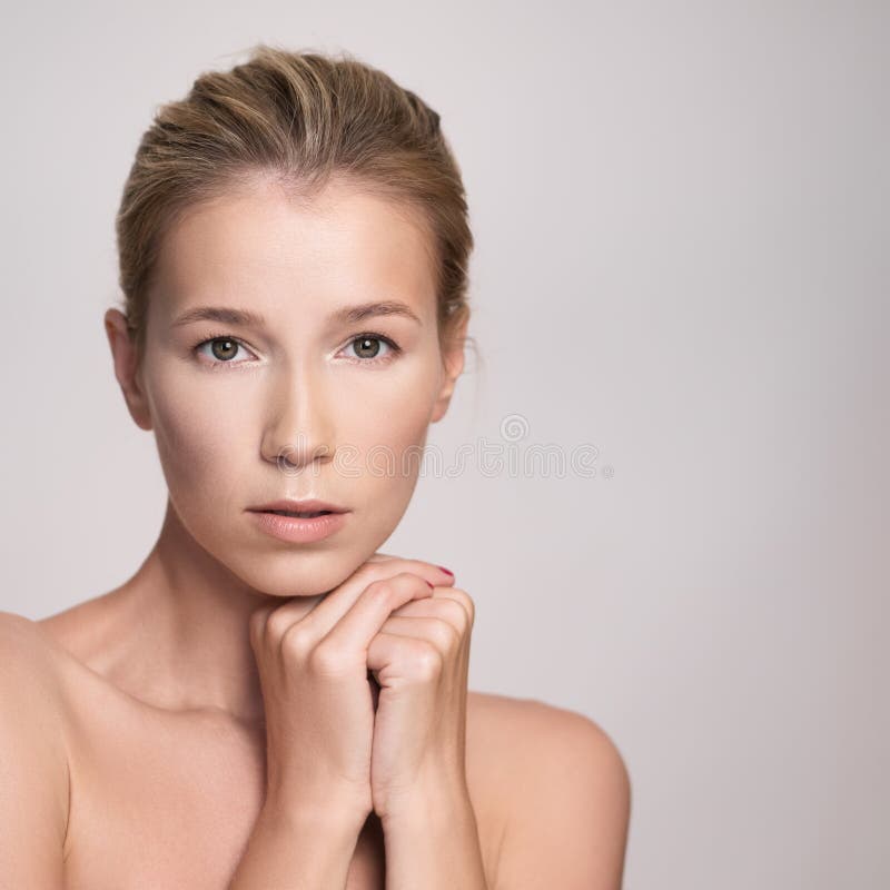 Beauty portrait of attractive middle age blonde woman royalty free stock images Beauty portrait of attractive middle age blonde woman royalty free stock images